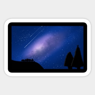 The nightsky Sticker